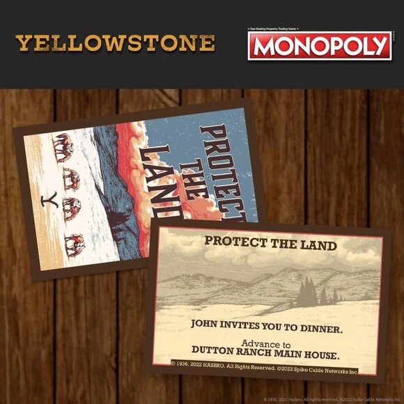 NEW Yellowstone Monopoly Board Game - Based on Emmy Award Winning Western Series - Picture 8 of 12